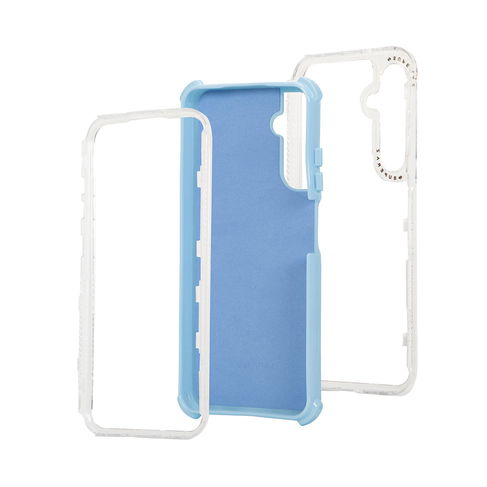 Imagen 2 del producto Case para Samsung Galaxy A05s protección 360, 3 capas de protección, celeste