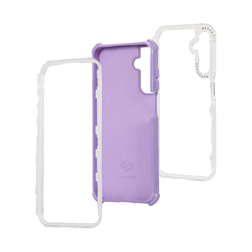 Imagen 2 del producto Case para Samsung Galaxy A15 protección 360, 3 capas de protección, morado