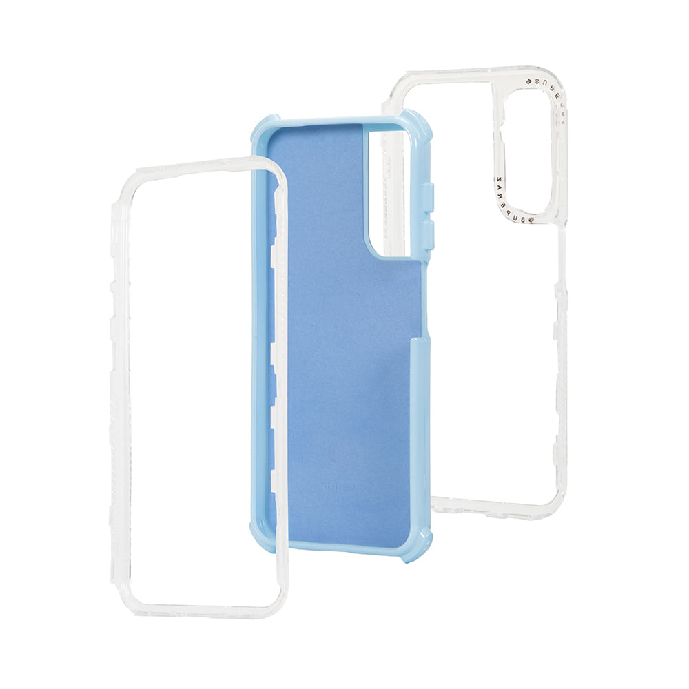 Imagen 2 del producto Case para Samsung Galaxy A25 protección 360, 3 capas de protección, celeste