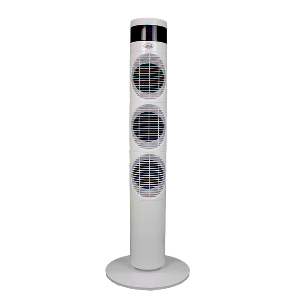 Ventilador de torre Alfano 3 motores control remoto, blanco