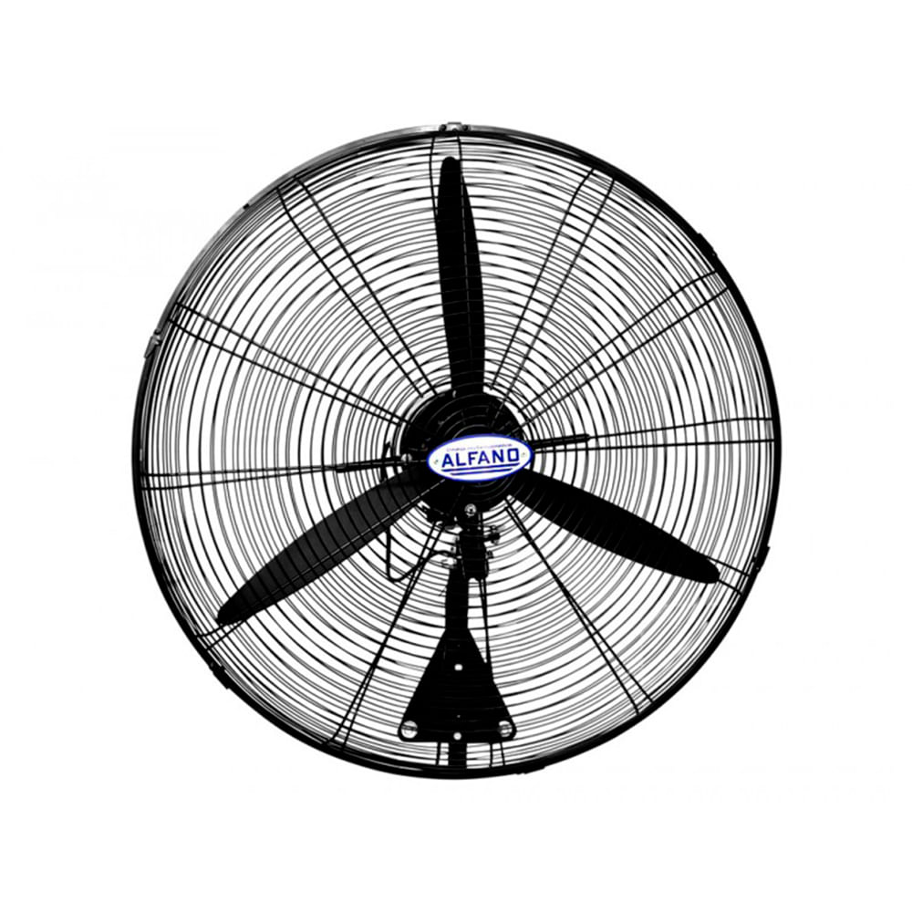 Ventilador Alfano industrial de pared 26" 3 velocidades, 220v, con movimiento oscilante, negro