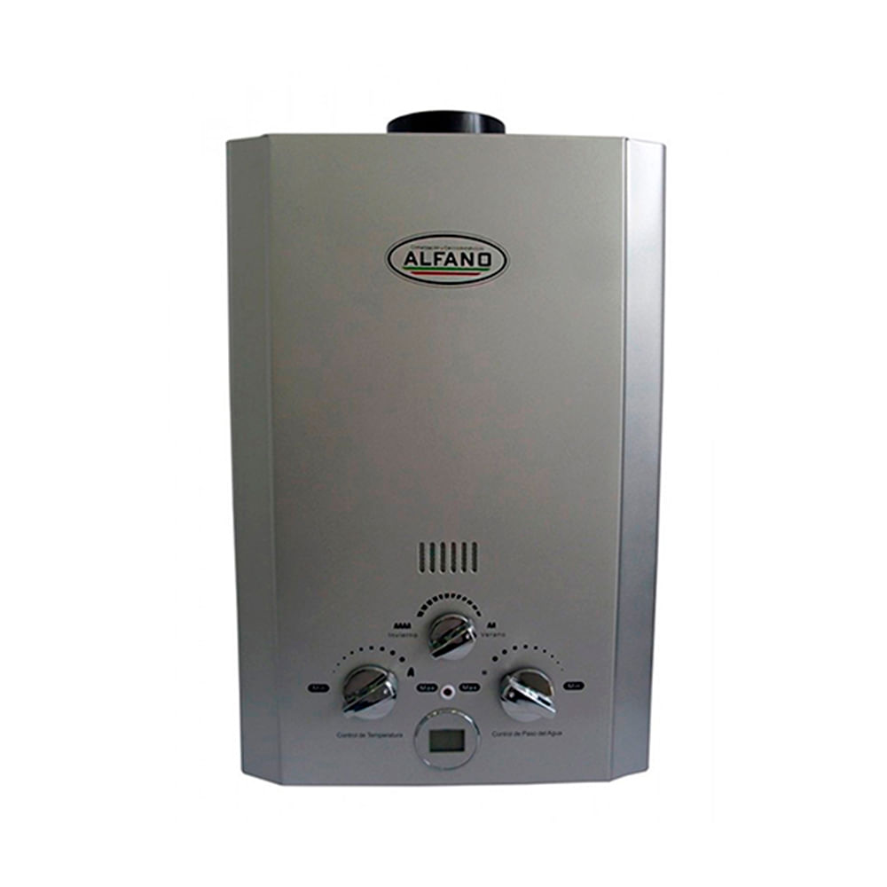 Terma a gas Alfano 6 litros por minuto GWH600T, gris