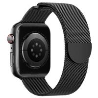 Correa de Acero Milanesse Loop Semicircular para Apple Watch Negro 42/44/45/49mm