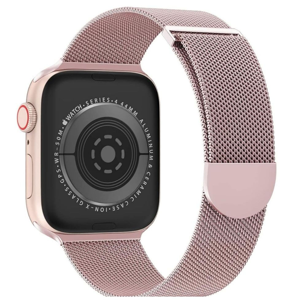 Correa Acero Milanese Loop Semicircular Para Apple Watch Rosa 42/44/45/49mm