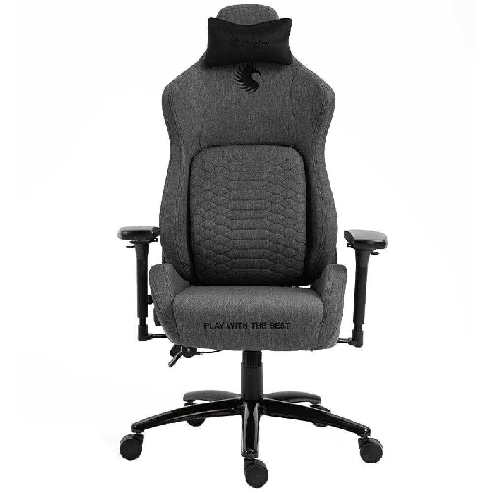Imagen 2 del producto Silla gamer Dreizt Titan Series Premium, reclinable 180°, almohadilla inteligente, posabrazos 4D, gris