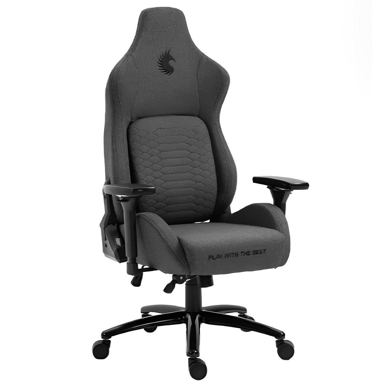 Silla gamer Dreizt Titan Series Premium, reclinable 180°, almohadilla inteligente, posabrazos 4D, gris