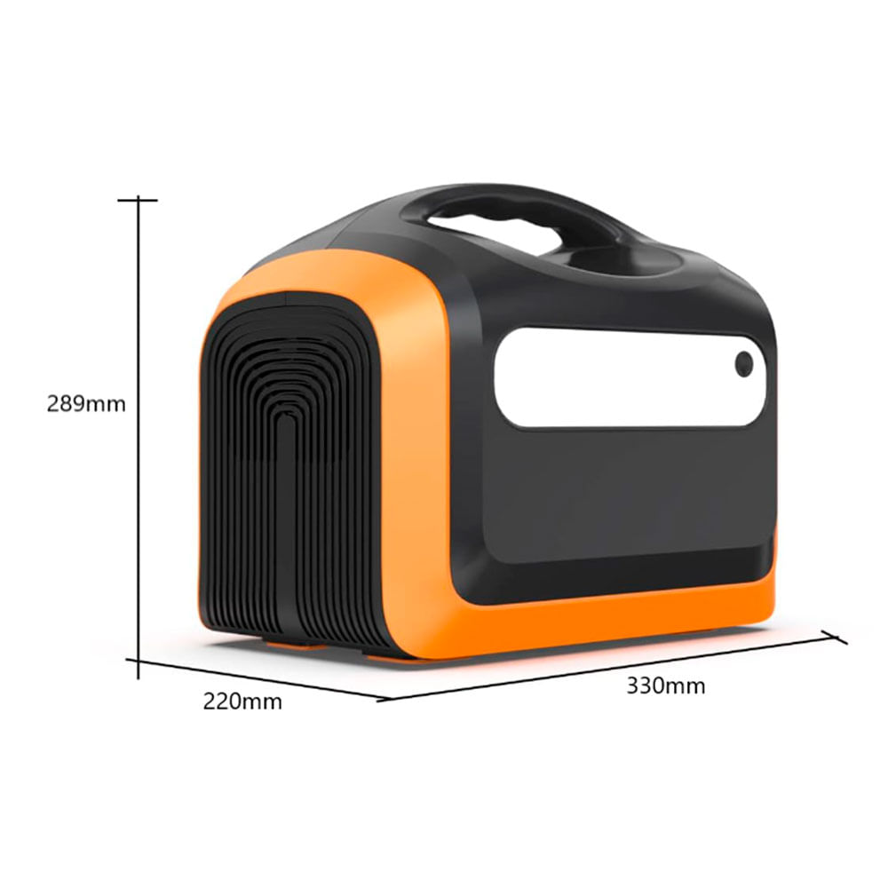 Imagen 2 del producto Estación de energía portátil 1200W, 9 salidas, color negro con anaranjado