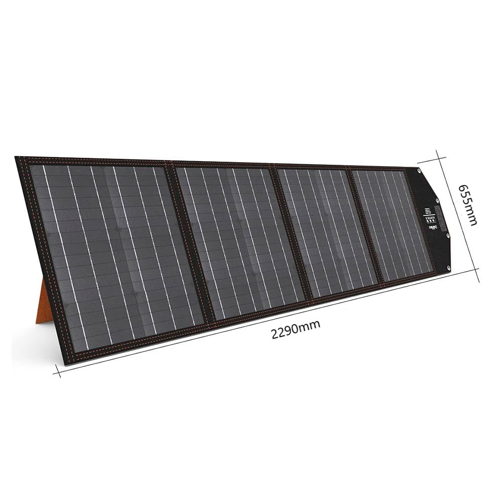 Imagen 2 del producto Panel solar potencia 220W, desplegable, color negro con anaranjado