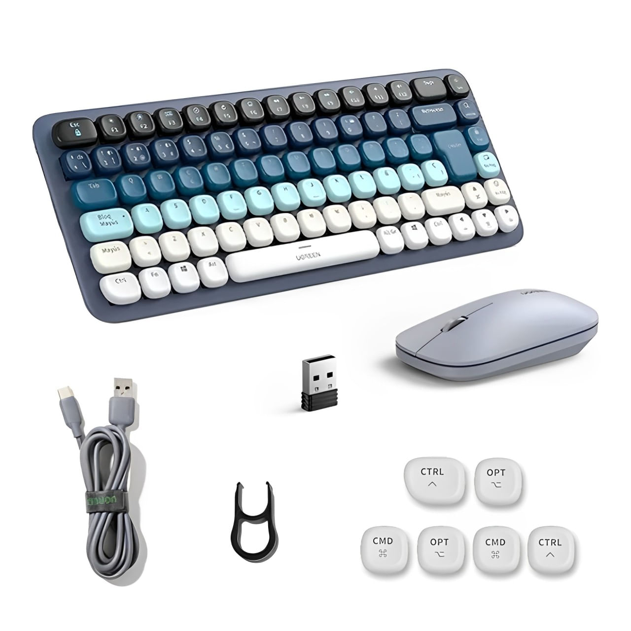 Kit teclado y Mouse inalámbrico UGREEN bluetooth 5.0 2.4Hz español