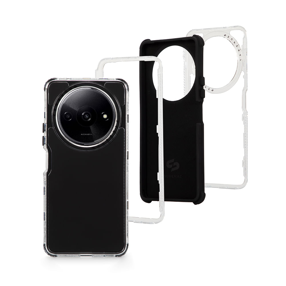 Imagen 1 del producto Case para Redmi A3, protección 360, 3 capas de protección, negro