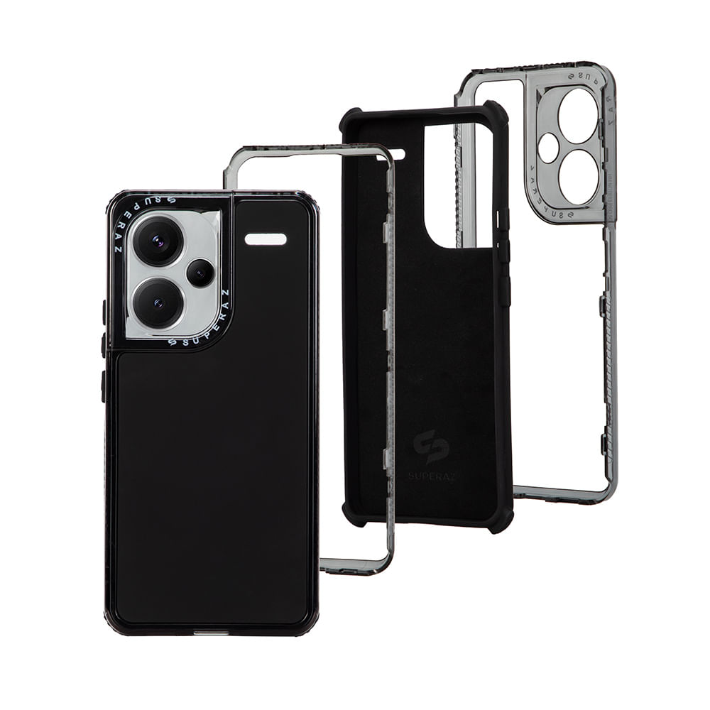 Imagen 1 del producto Case para Redmi Note 13 Pro plus, protección 360, 3 capas de protección, negro