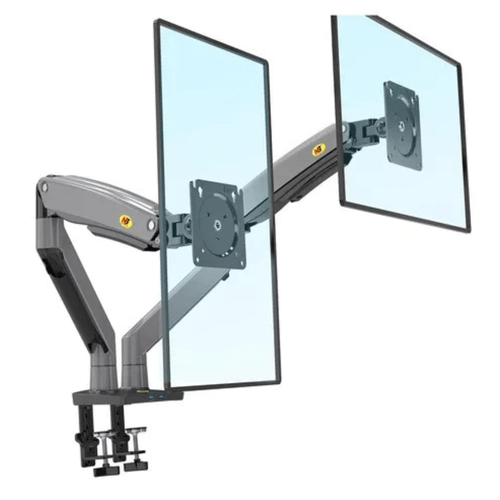 Rack soporte hidráulico North Bayou G75 para dos monitores 22" a 32", con doble puerto usb