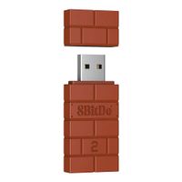 Adaptador usb inalámbrico 8BitDo 2 para Switch, PC, Raspberry Pi, naranja