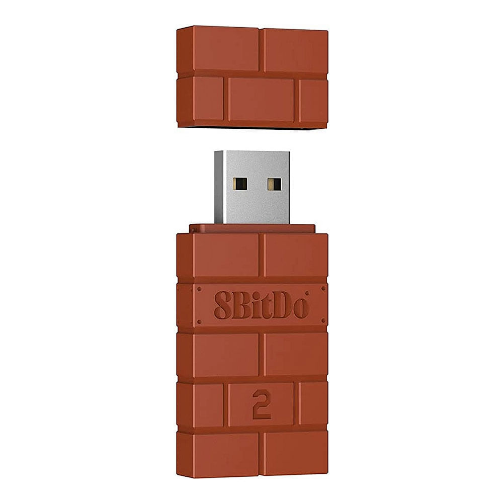 Adaptador usb inalámbrico 8BitDo 2 para Switch, PC, Raspberry Pi, naranja
