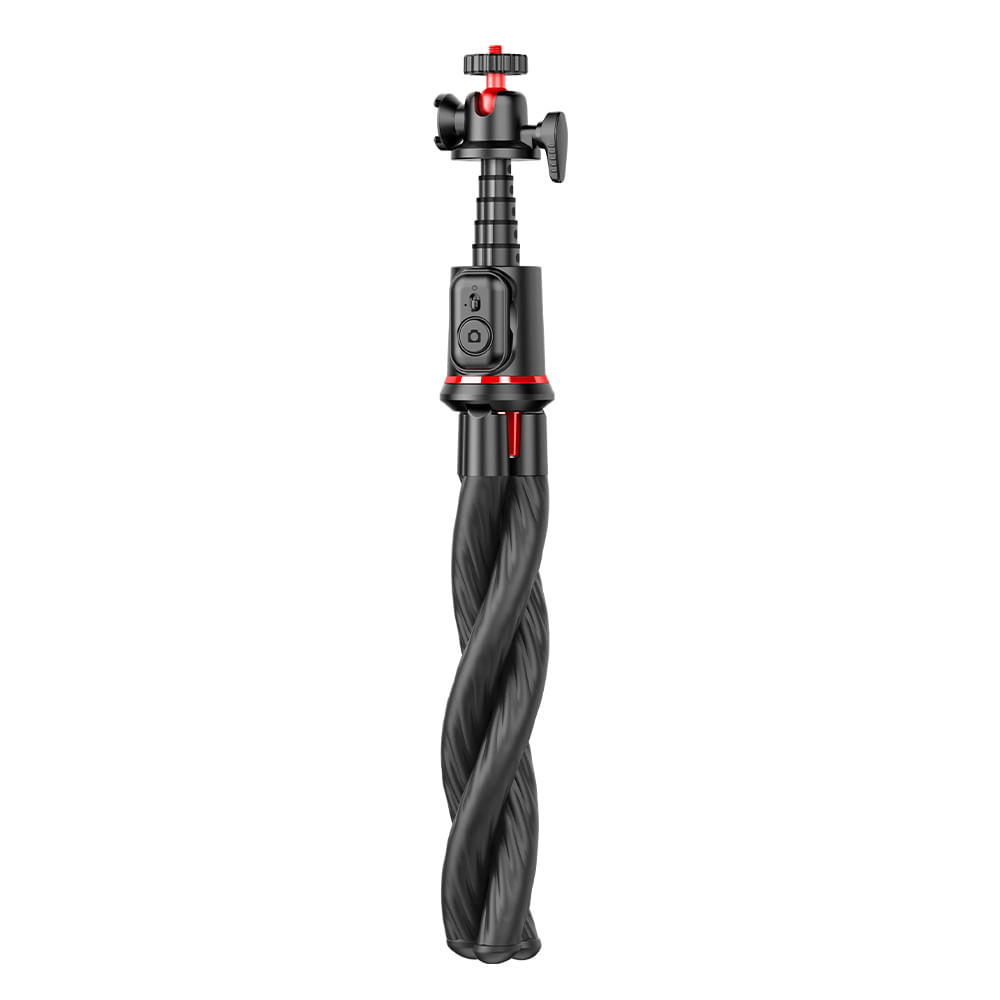 Selfie Stick G Mobile C03 trípode en forma de pulpo, extendible hasta 66 cm, compatible con celulares y cámaras, negro