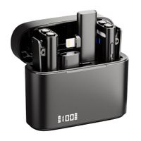 Micrófono inalámbrico Lavalier Hippo M31 doble micrófono con estuche, receptor con conectores tipo-C y Lightning