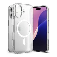 Case para iPhone 16 fusion magnetic matte, anti golpes, flexible, magsafe transparente