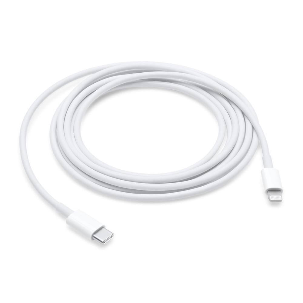 Cable lightning a Tipo-C Apple 2m, 20W, blanco