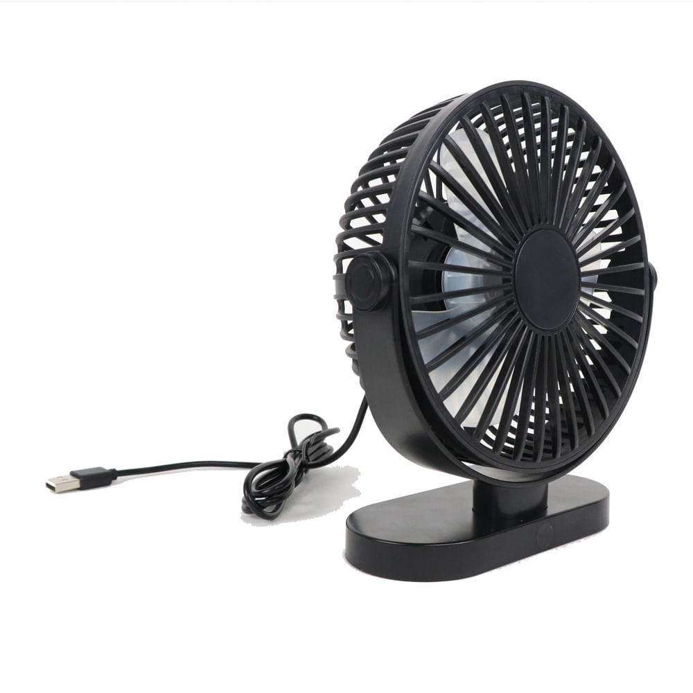 Ventilador de mesa Westminster 5W, 3 velocidades, negro