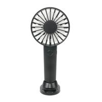Ventilador de mano Westminster 3W, recargable, negro