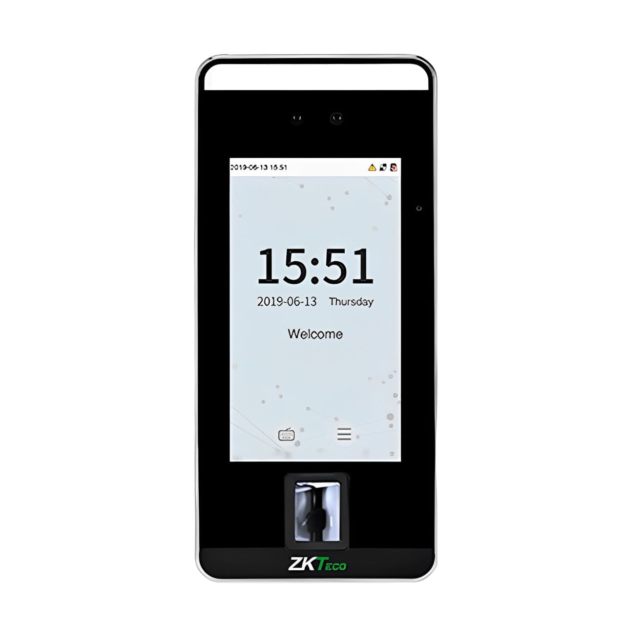 Control de acceso y asistencia biométrica facial, ZKteco SPEEDFACE-V5L/ID, negro