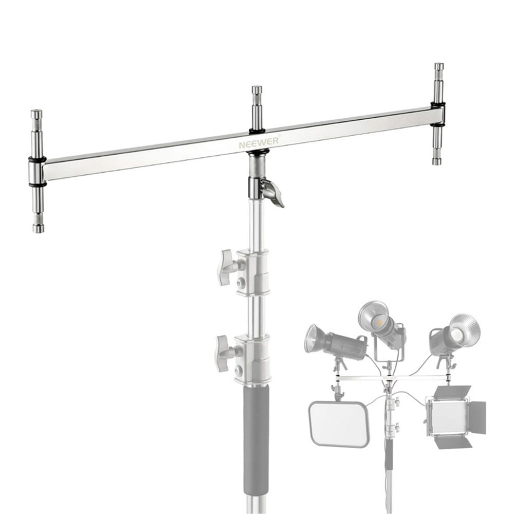 Cabezal para CSTAND con triple soporte Neewer UA005 acero inoxidable, silver