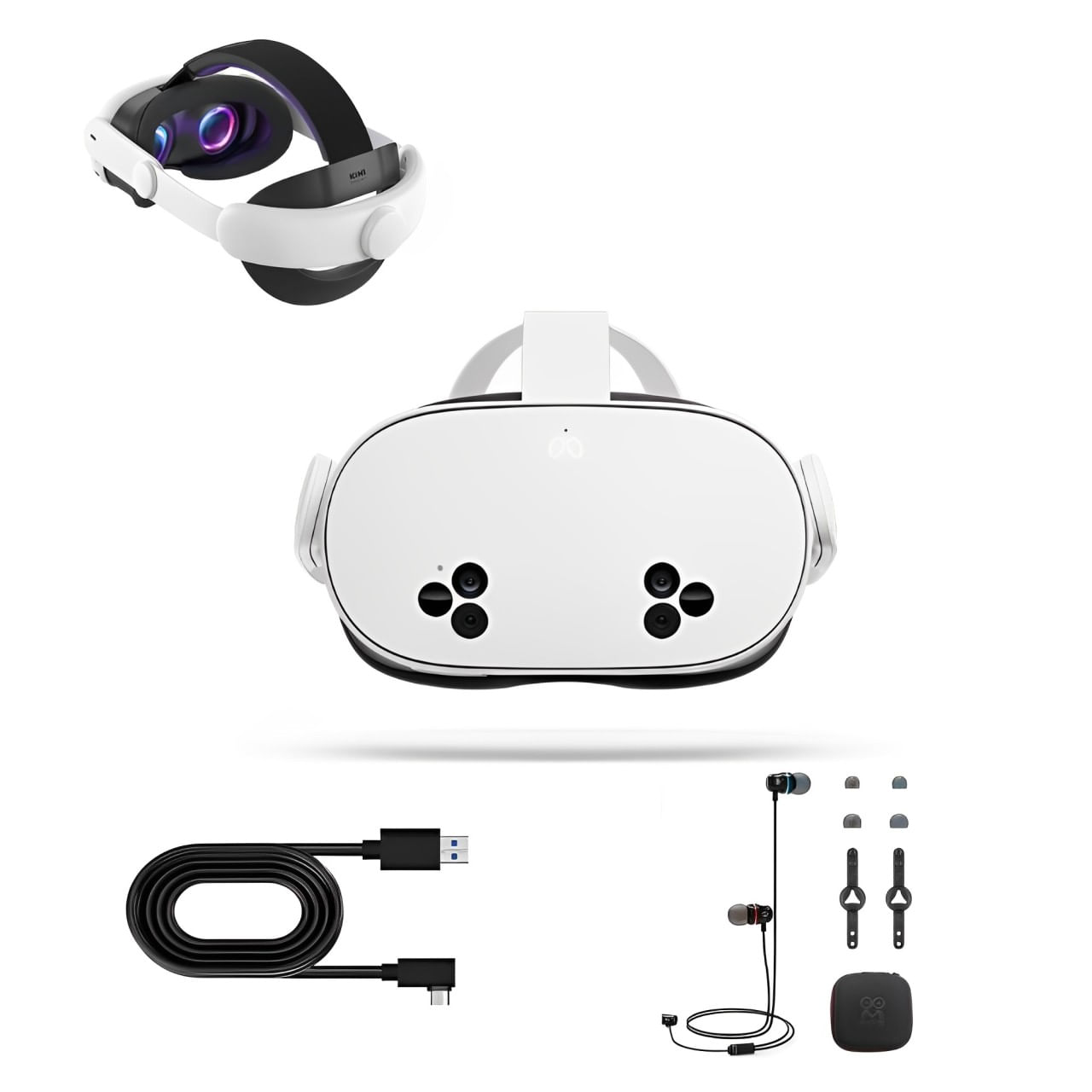 Imagen 1 del producto Lentes de realidad virtual Meta Quest 3S, 128GB, pack pro, blanco