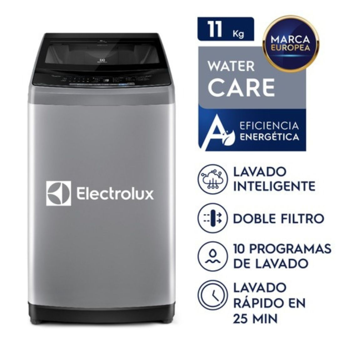 Imagen 2 del producto Lavadora Electrolux Premium Care carga superior, capacidad 11 kg, plateado