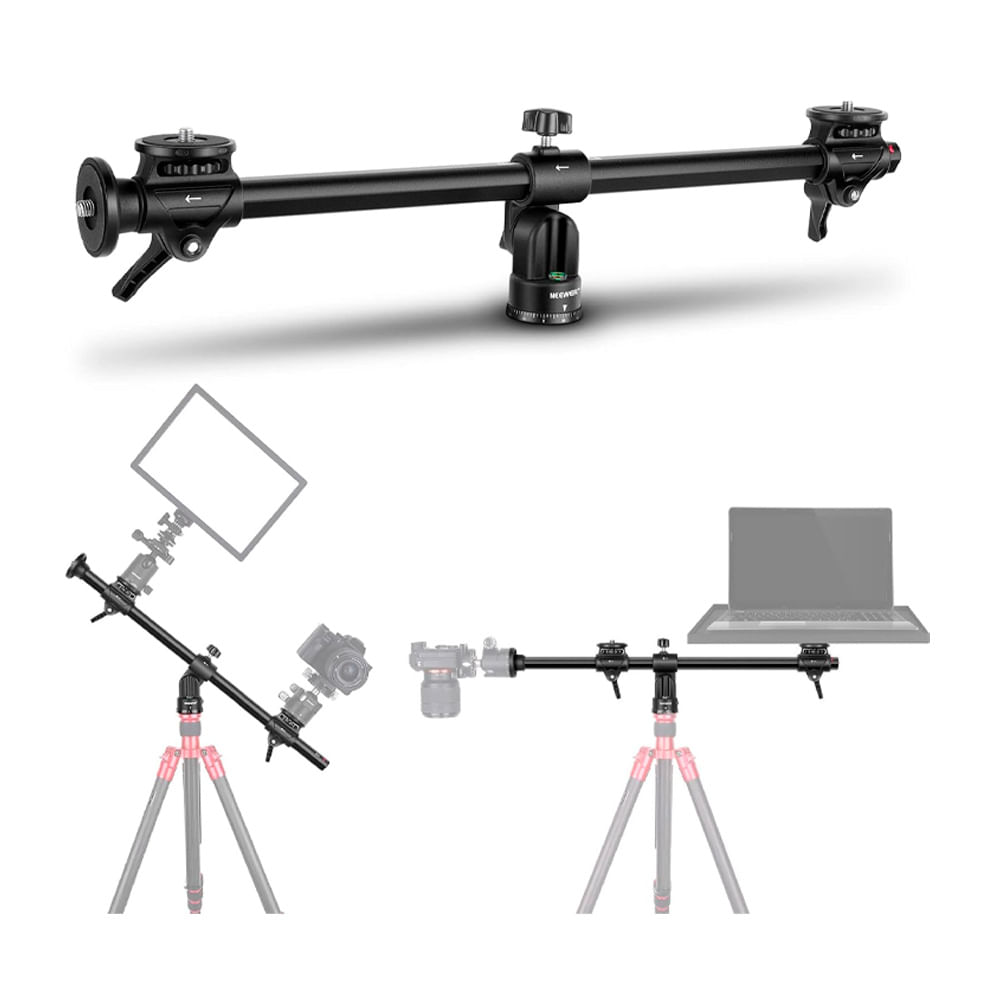 Soporte horizontal para trípode Neewer, aleación de aluminio, negro