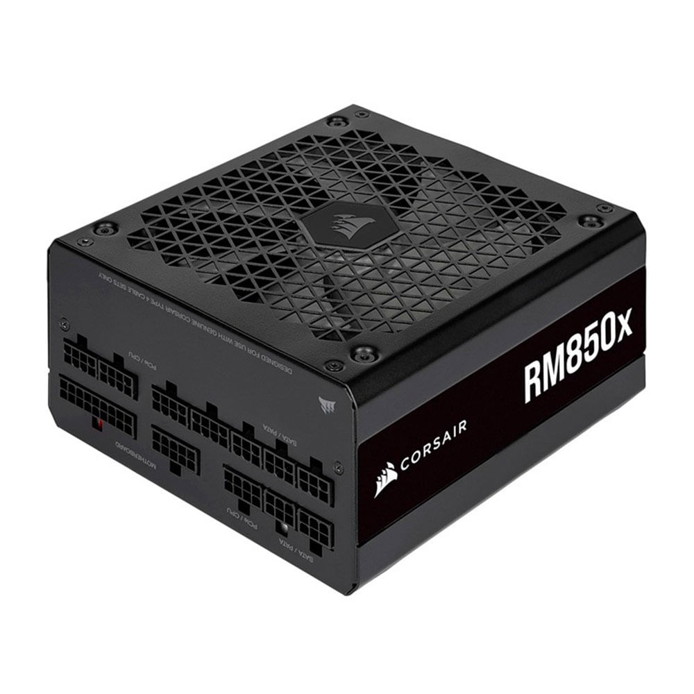 Fuente-poder Corsair RM850x, 850W, 80 Plus Gold Certified, formato ATX, negro
