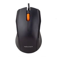 Reacondicionado: Mouse alámbrico Radioshack, conexión usb, 1200 dpi, 3 botones, negro