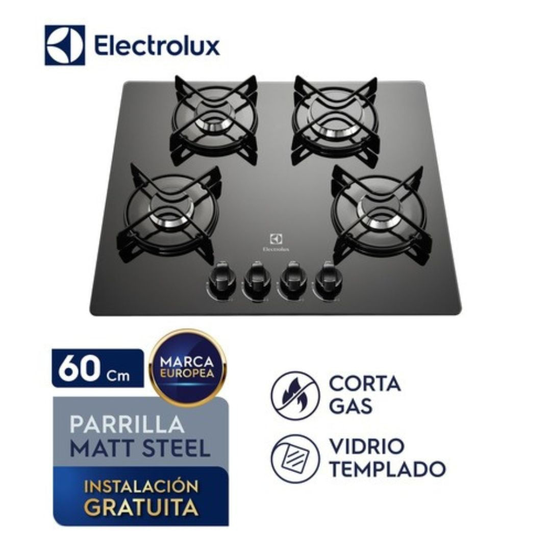 Imagen 2 del producto Cubierta Empotrable Gas 4 Quemadores Electrolux  60 cm VN - ETGZ24F0EPUB