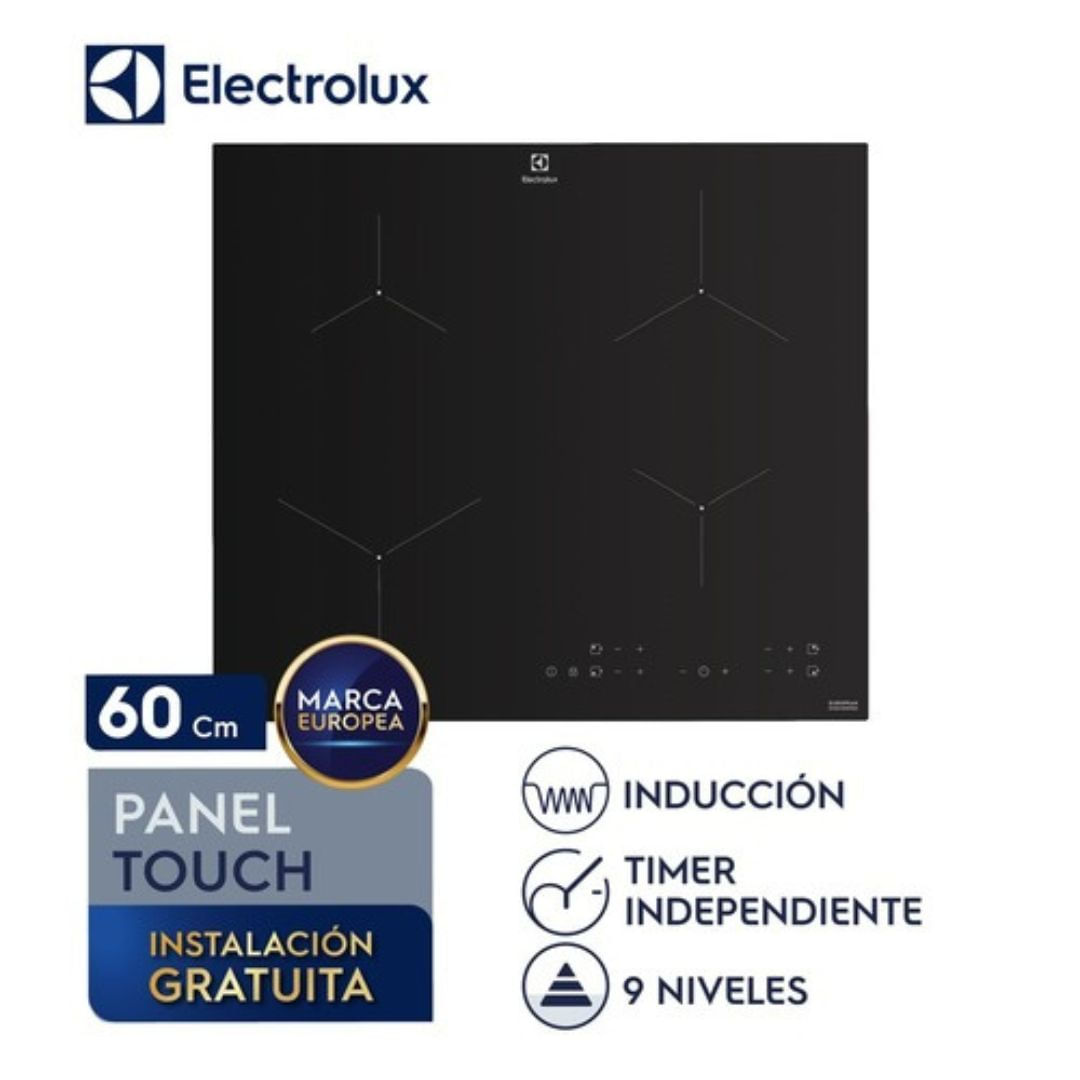 Imagen 2 del producto Encimera Empotrable de Inducción 4 Zonas Electrolux ETII60F7EOB