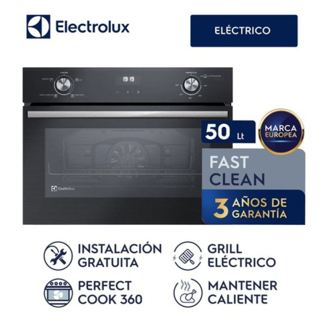 Imagen 2 del producto Horno empotrable eléctrico Electrolux OE4EH, timer digital, 50 litros, negro
