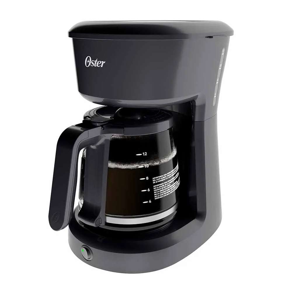 Cafetera Oster BVSTDCS12B 1000W, capacidad 12 tazas, filtro permanente, negro