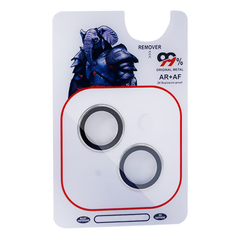 Imagen 1 del producto Protector de cámara para iPhone 14, transparente, con aplicador