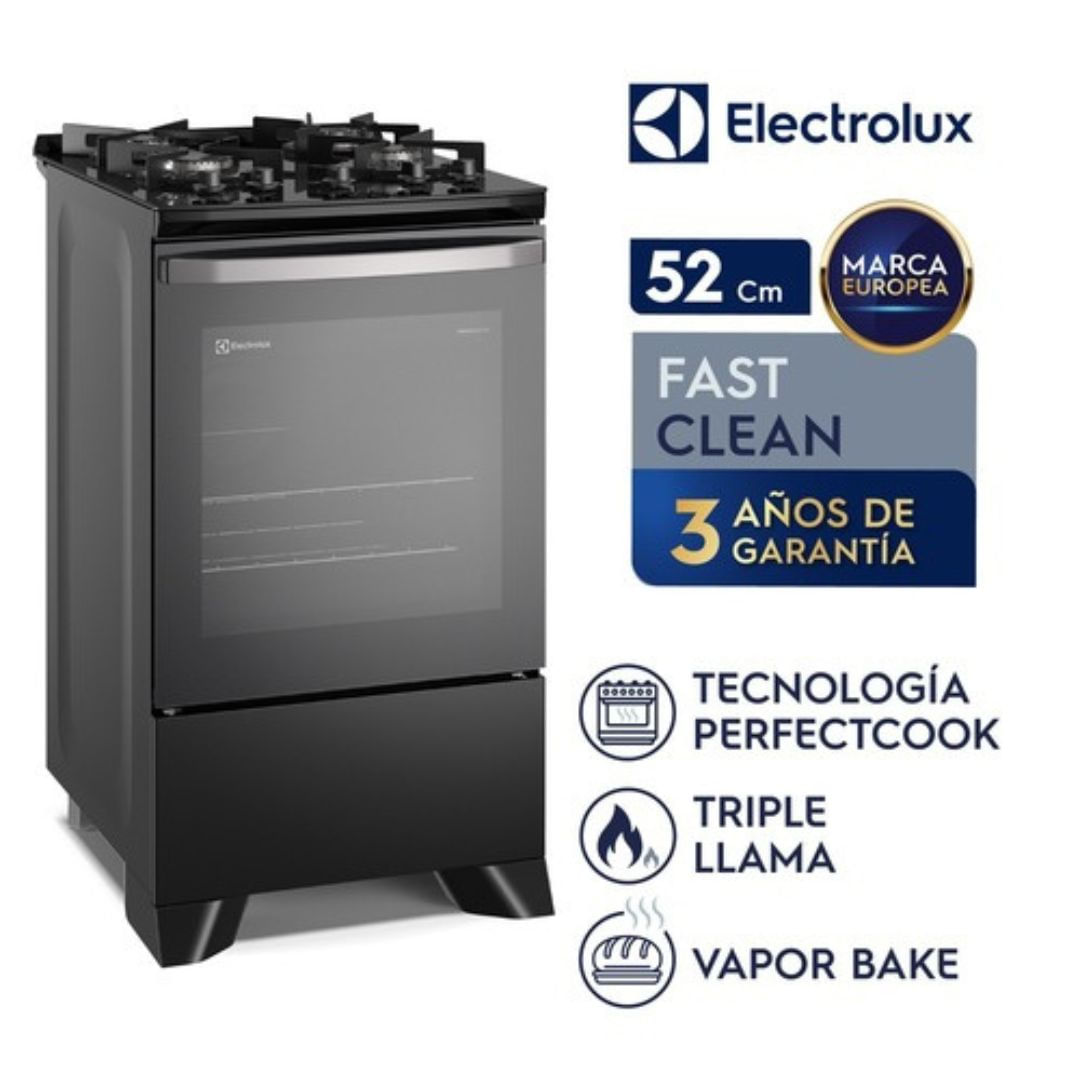 Imagen 2 del producto Cocina de pie Electrolux FE4GP 72 litros, 4 quemadores, eléctrico, negro