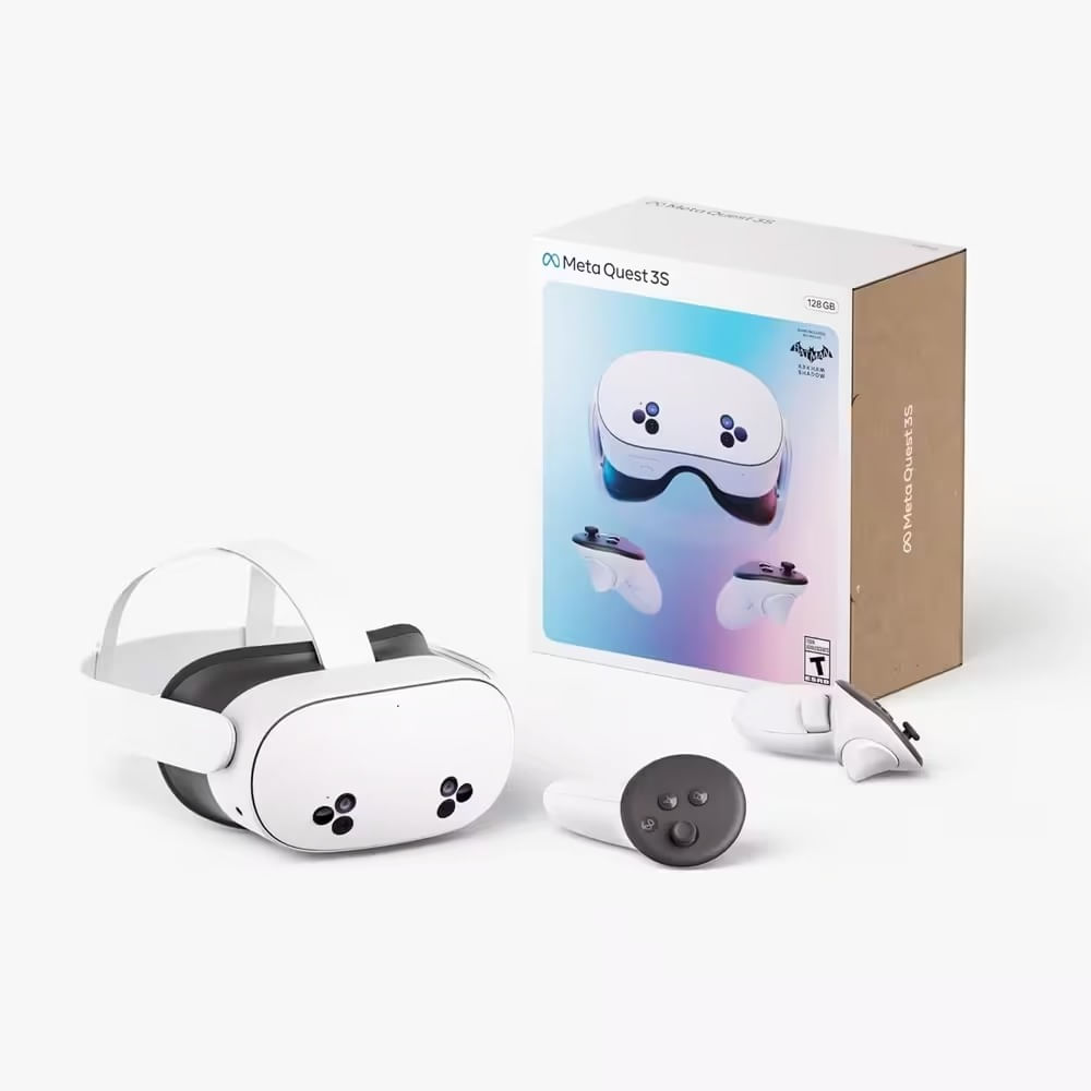 Imagen 2 del producto Lentes de realidad virtual Meta Quest 3S, 128GB, pack elite, blanco