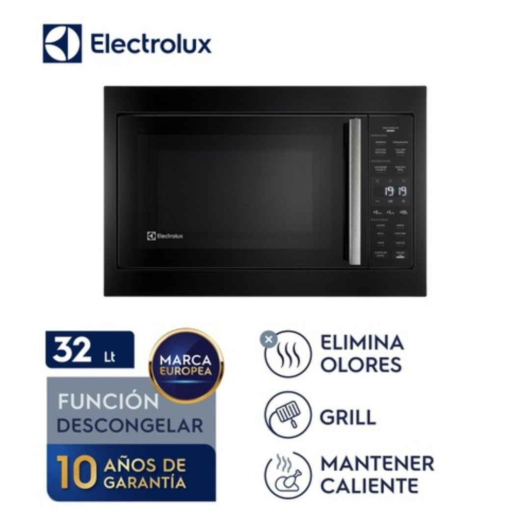Imagen 2 del producto Microondas Electrolux EMTP24G2GXB, capacidad 30 litros, panel digital, negro
