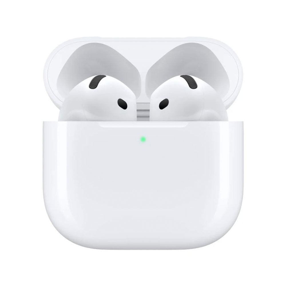 Airpods (4ta Gen) cancelación activa de ruido, resistente al agua IP54, duración máx. 30 horas con estuche de carga, blanco