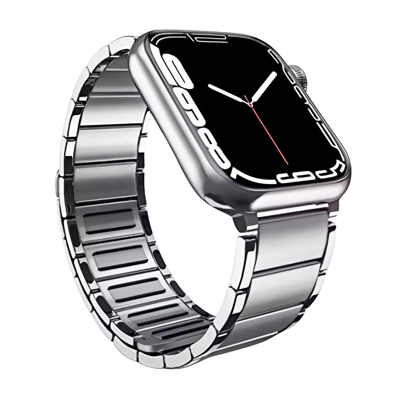 Correa de acero para Apple Watch Two Section 42/44/45/49 mm, plata