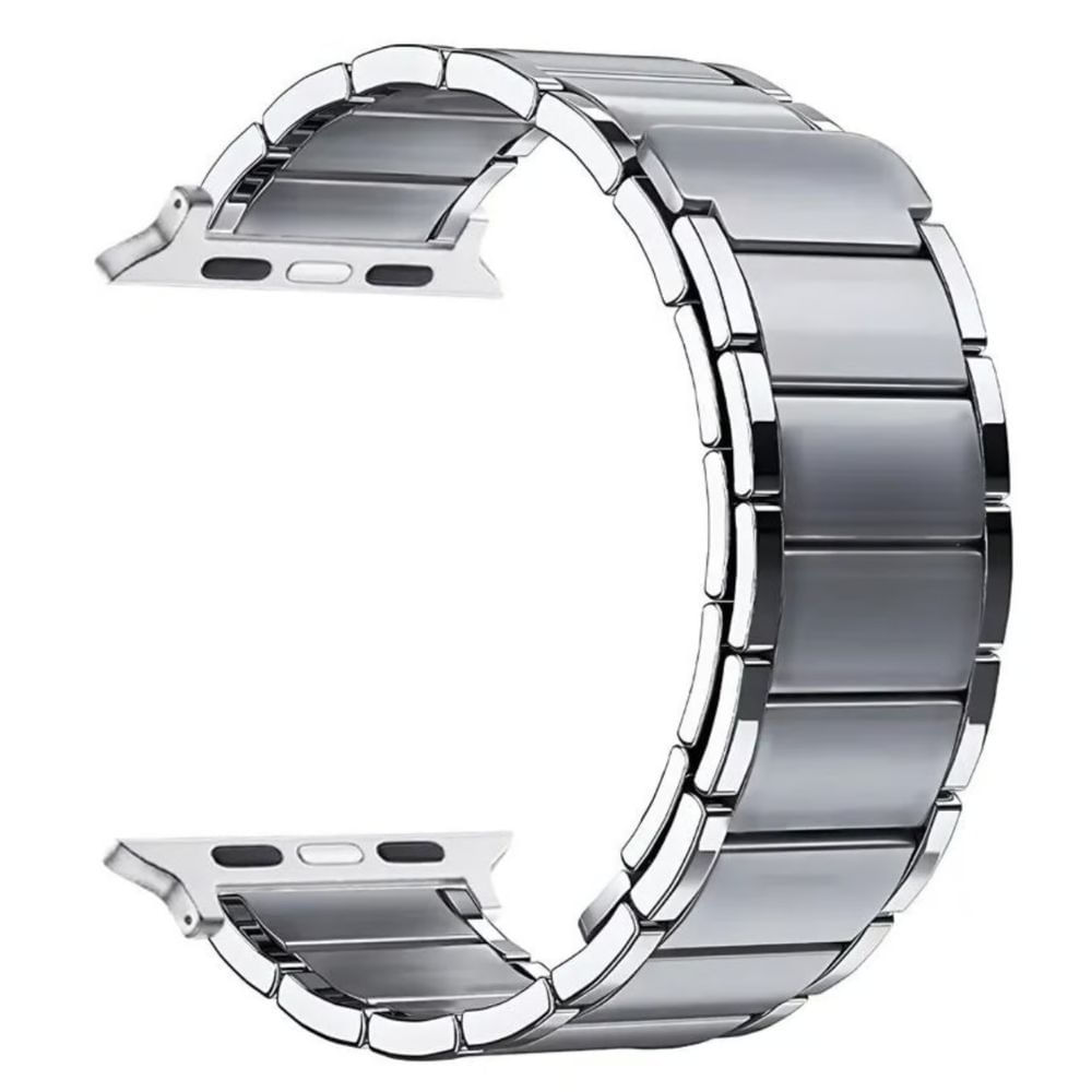 Imagen 2 del producto Correa de acero para Apple Watch Two Section 42/44/45/49 mm, plata