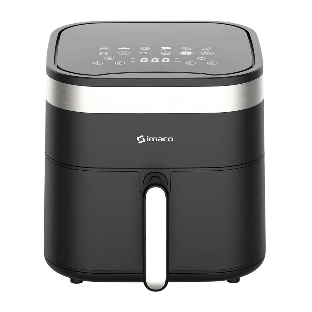 Freidora de aire Imaco AF6516D 1600w, 6.5 litros, panel digital, negro