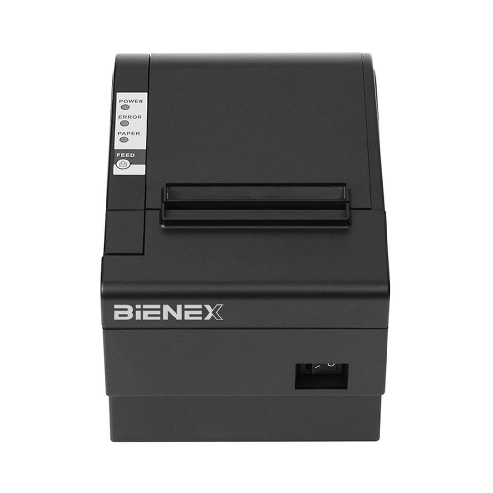 Impresora ticketera térmica Bienex 80mm, conexión bluetooth, USB, negro