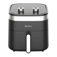Freidora de aire mecánica Imaco AF6516M 1600w, 6.5 litros, panel análogo, negro
