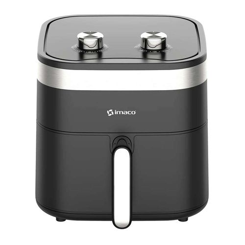 Freidora de aire mecánica Imaco AF6516M 1600w, 6.5 litros, panel análogo, negro