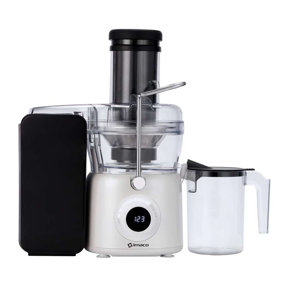 Extractor Imaco JE1084 1000w, velocidades continuas, jarra de hasta 1 litro, blanco