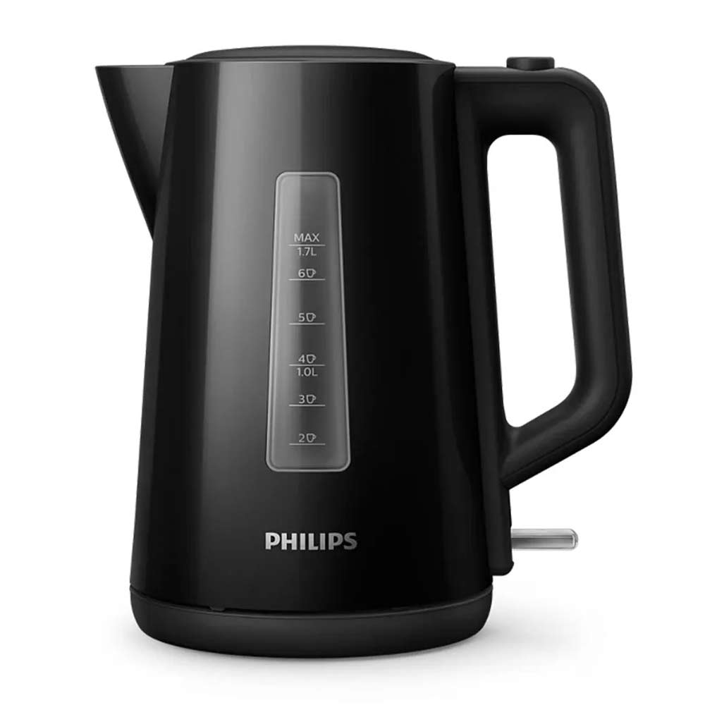 Hervidor Philips HD9318_20 2200W, capacidad 1.7 litros, negro