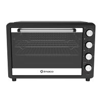 Horno rosticero eléctrico Imaco HEB75R 2400w, 75 litros, timer de 120 minutos, negro