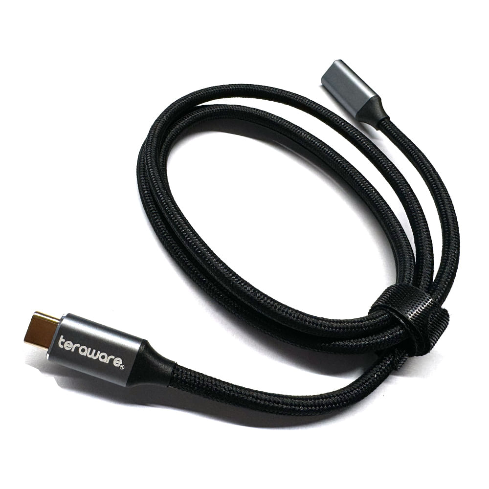 Imagen 2 del producto Extensión Coolbox Teraware USB Tipo-C a USB 3.2 gen2 100W pd 1m 4k 60hz trenzado
